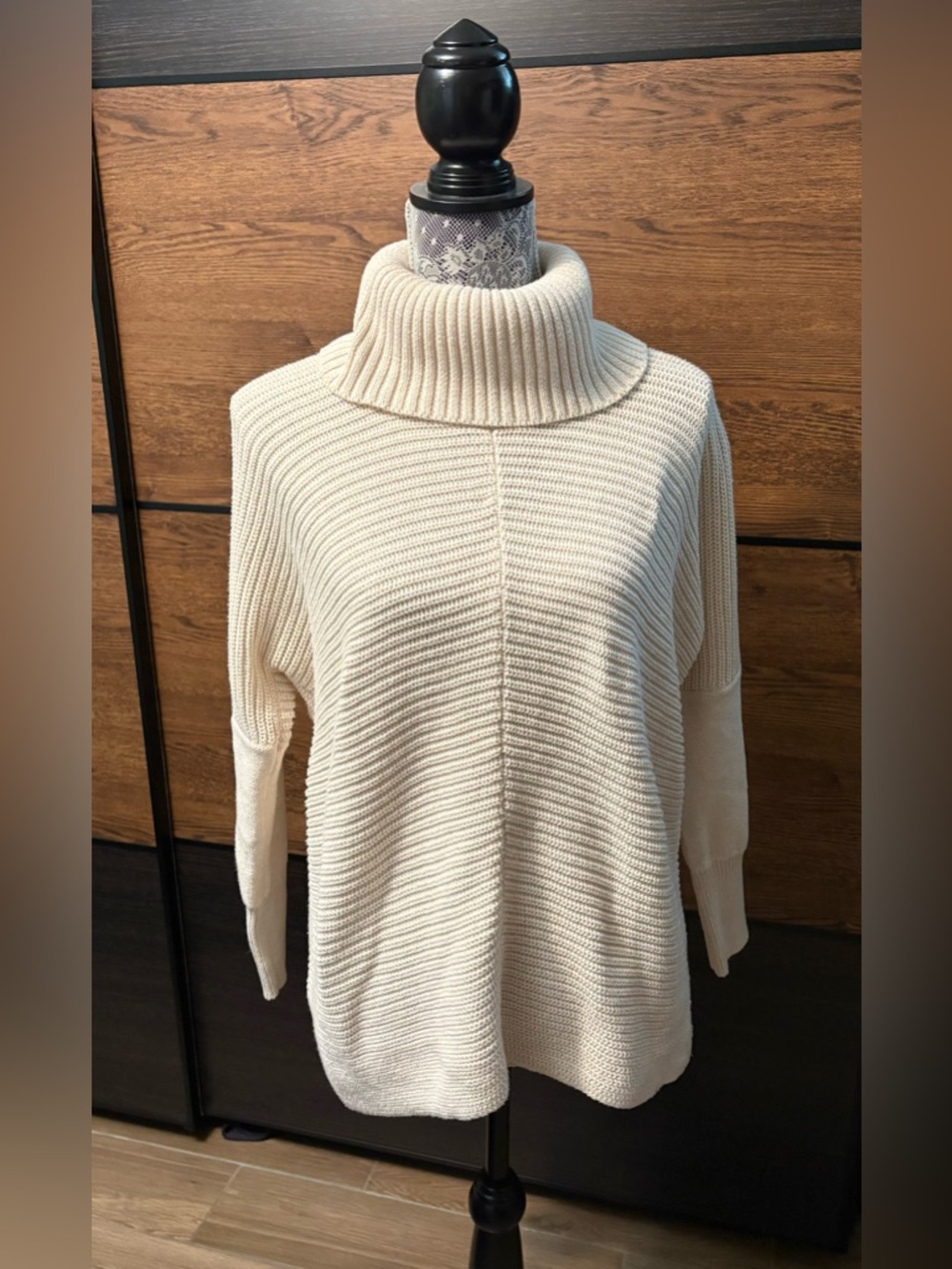Rachel Zoe Cozy Cream Cowl Neck Sweater